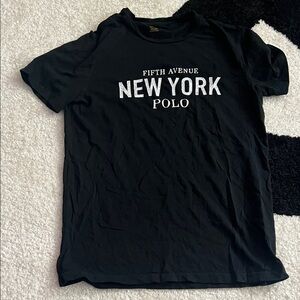 Polo by Ralph Lauren Black Tee with White Print